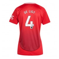 Camisa de time de futebol Manchester United Matthijs de Ligt #4 Replicas 1º Equipamento Feminina 2024-25 Manga Curta